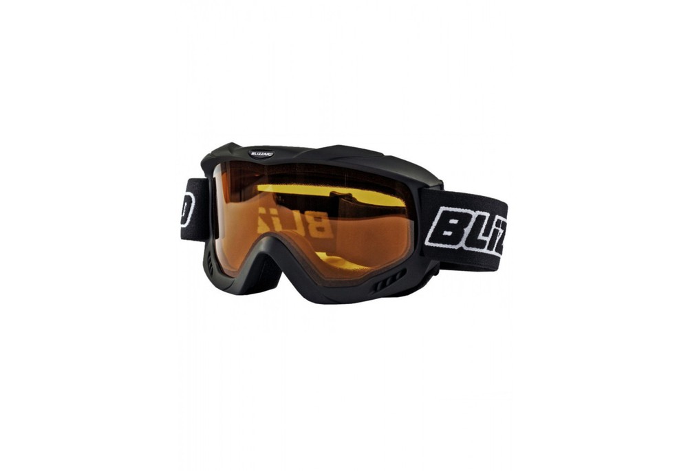 Маска для лыж и сноуборда Blizzard 911 DAX Black matt - Amber