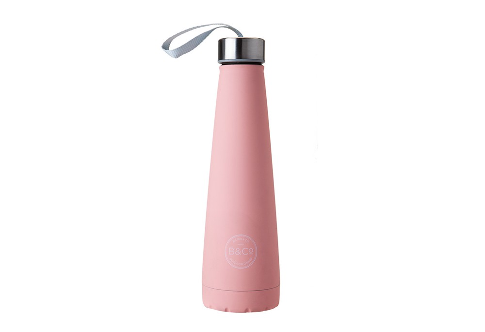 Термобутылка Summit B&Co Conical Bottle Flask Rubberized Blush Pink 450 мл