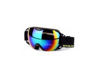 Маска для лыж и сноуборда Sposune HX012-1 Glossy Black-Revo Rainbow