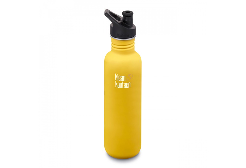 Спортивная бутылка для воды Klean Kanteen Classic Sport Cap Lemon Curry Matt 800 мл
