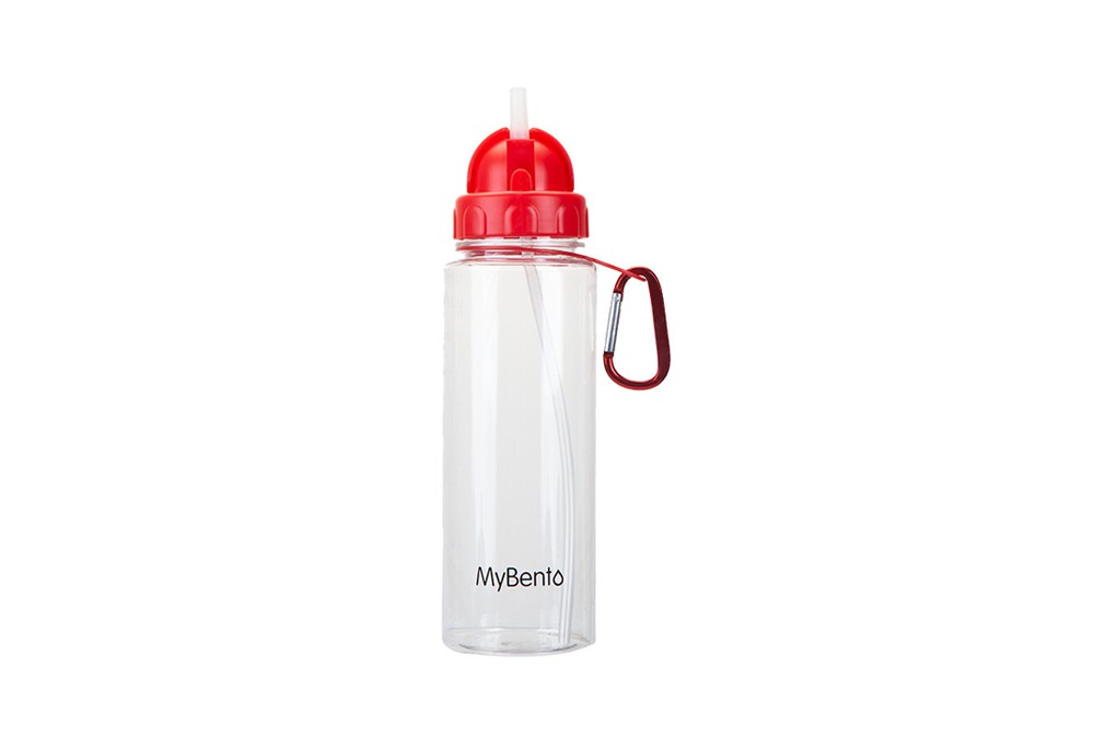 Спортивная бутылка для воды Summit MyBento Bottle With Flip Straw красная 700 мл