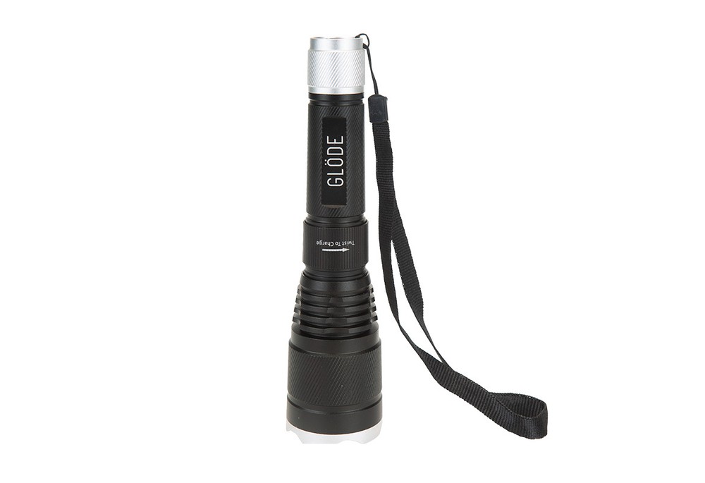 Аккумуляторный светодиодный фонарь CREE XHP-50 18Вт с системой фокусировки луча, черный