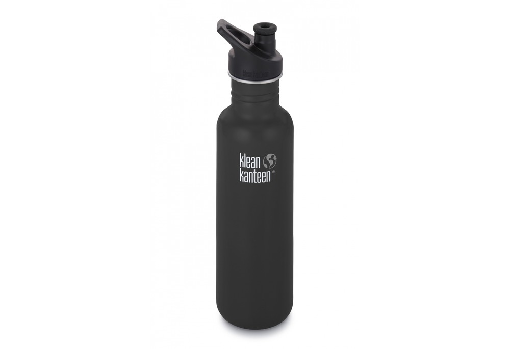 Спортивная бутылка для воды Klean Kanteen Classic Sport Cap Shale Black (matt) 800 мл