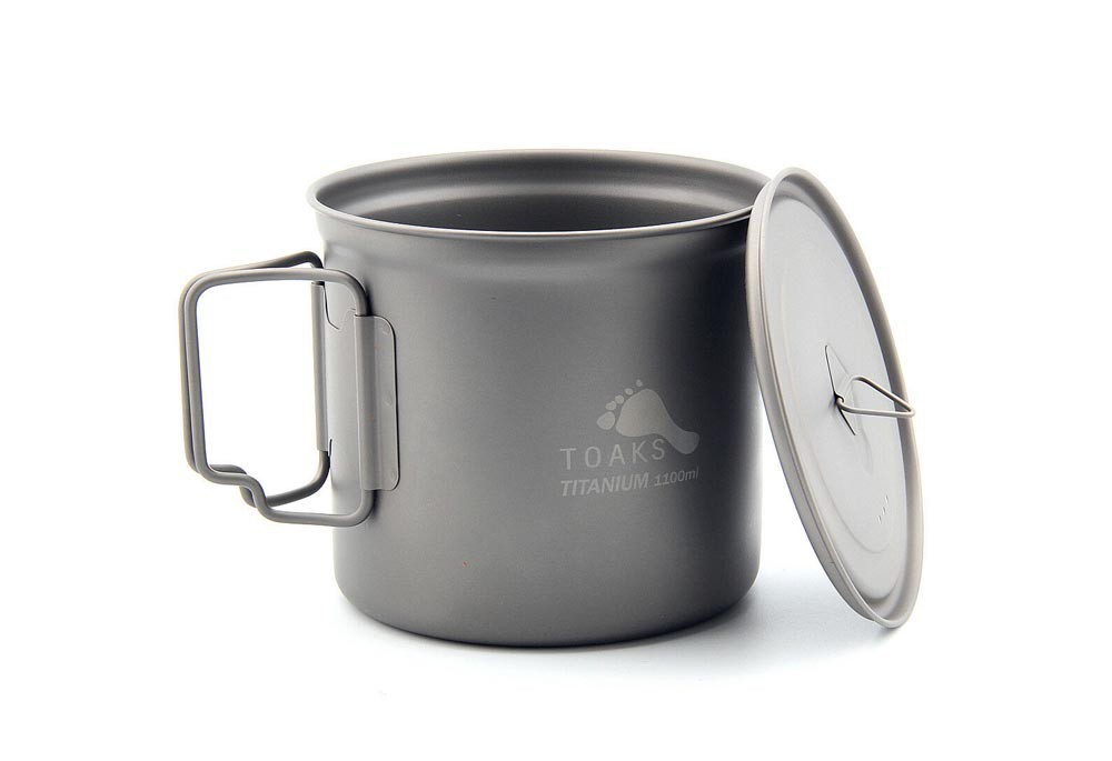Титановый котелок (чашка) TOAKS Titanium 1100 ml (POT-1100)