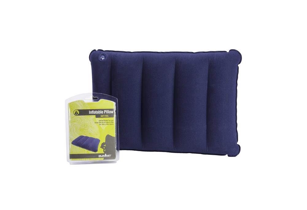 Надувная подушка Summit Inflatable Pillow синяя
