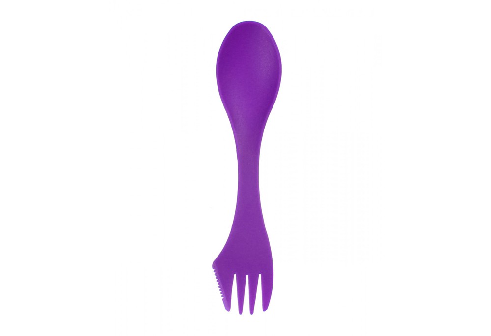 Ложка-вилка в чехле Summit Quattro Dining Tool фиолетовая