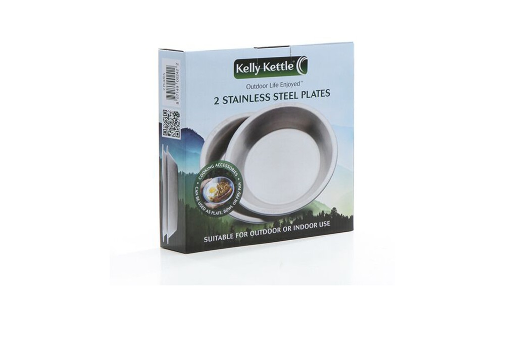 Тарелки Kelly Kettle (2 шт.) из нержавеющей стали (19,7 см)