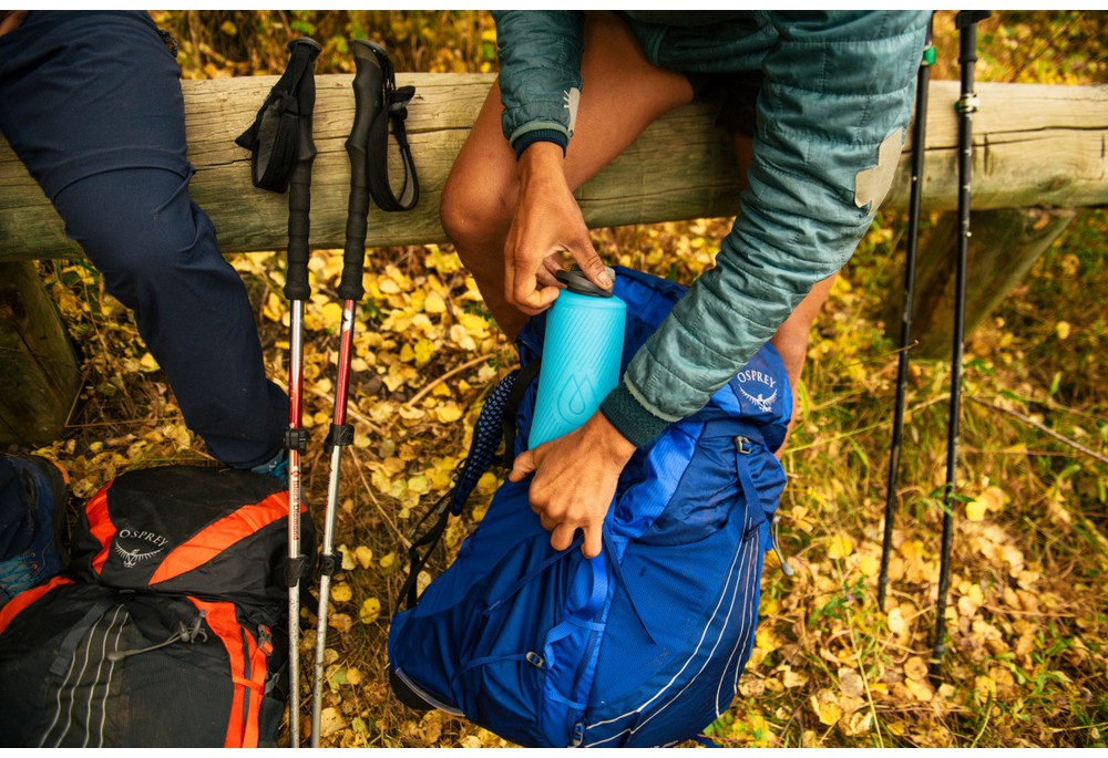 Мягкая бутылка HydraPak Flux 1 л Malibu Blue