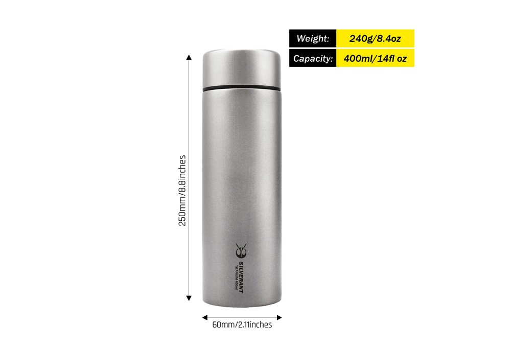 Титановый термос 400 мл (SAHW71103T)